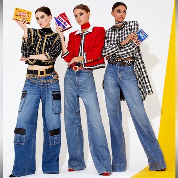 Alice and Olivia “DEON TWO-FER TWEED JACKET” - Picture 4 of 8